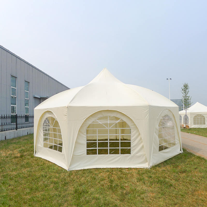 Carpa Pabellón Octagonal Tradicional 6x6m para Jardín