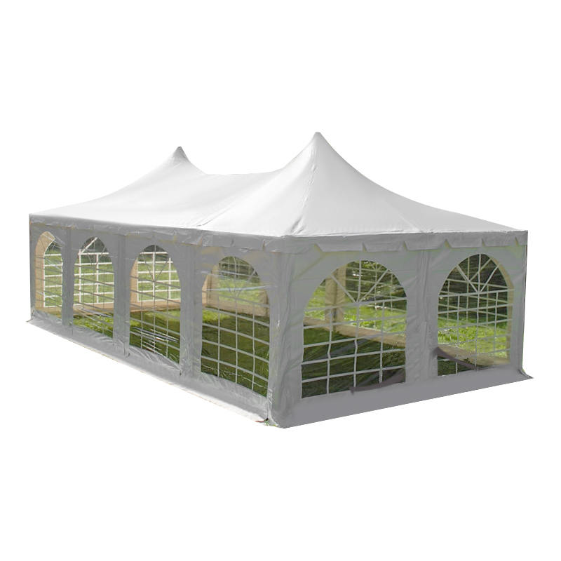 Carpa Pabellón Pagoda Doble Cúpula 4x8-2.3m para Fiesta Exterior