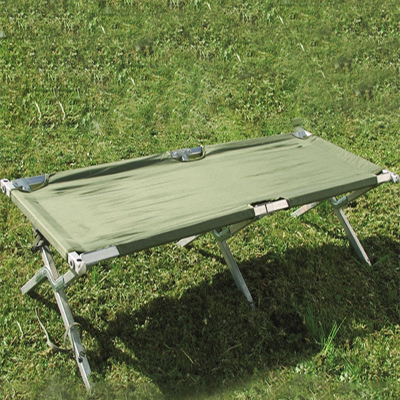 Cama de campo plegable de aluminio