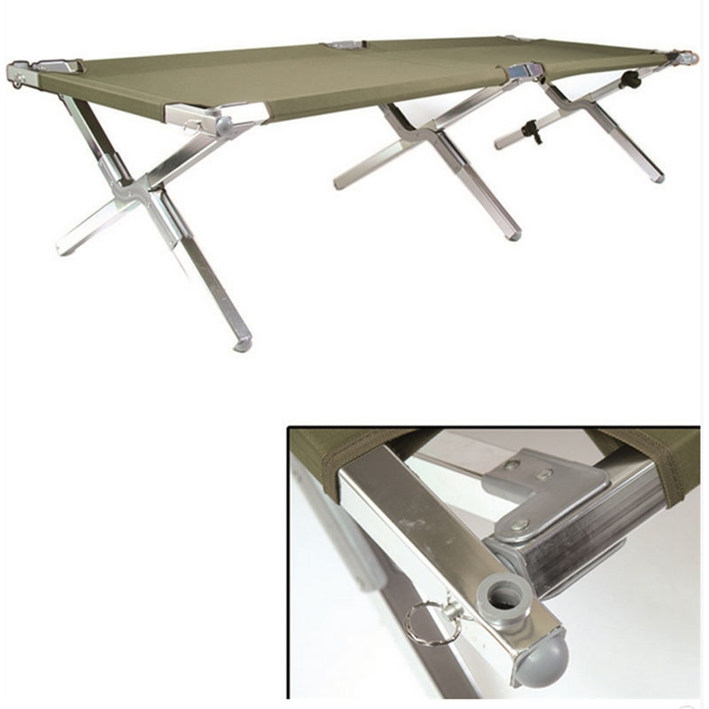 Cama de campo plegable de aluminio