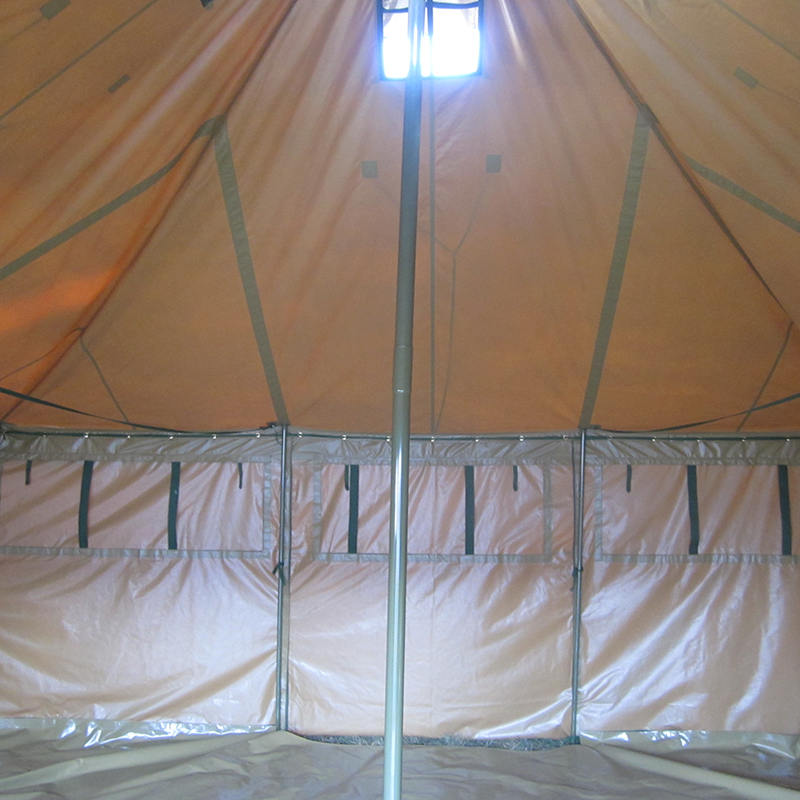Tienda Militar de Lona de 5x5m para 8-12 Personas, Tienda de Alivio de Desastres