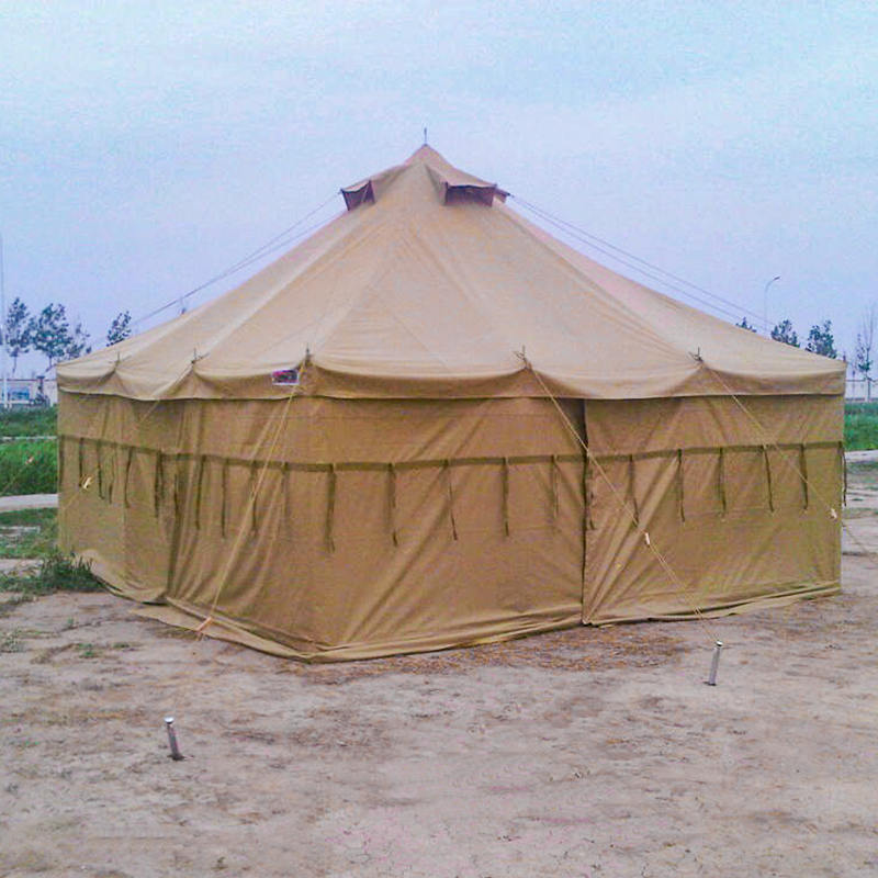 Tienda Militar de Lona de 5x5m para 8-12 Personas, Tienda de Alivio de Desastres