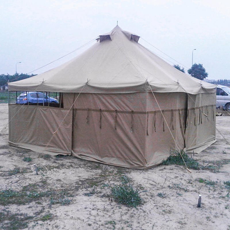 Tienda Militar de Lona de 5x5m para 8-12 Personas, Tienda de Alivio de Desastres