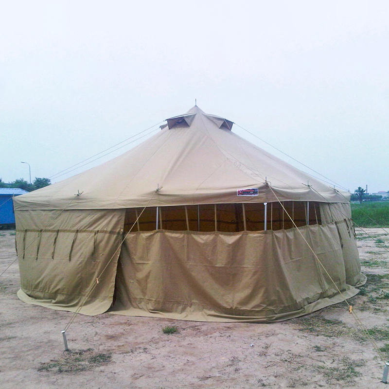 Tienda Militar de Lona de 5x5m para 8-12 Personas, Tienda de Alivio de Desastres