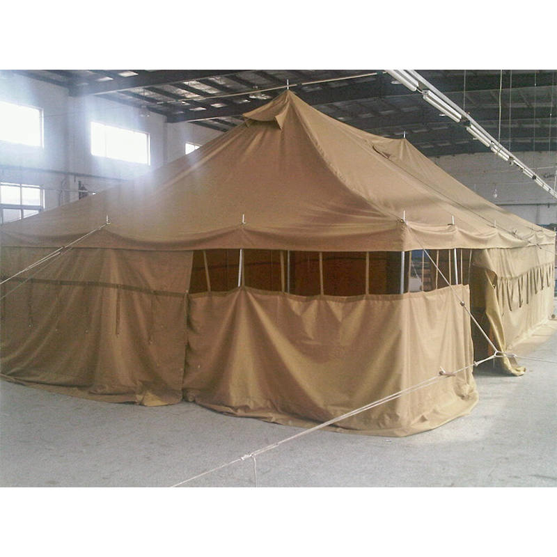 Tienda Militar de Lona de 5x10m con Techo a Dos Aguas para Uso General