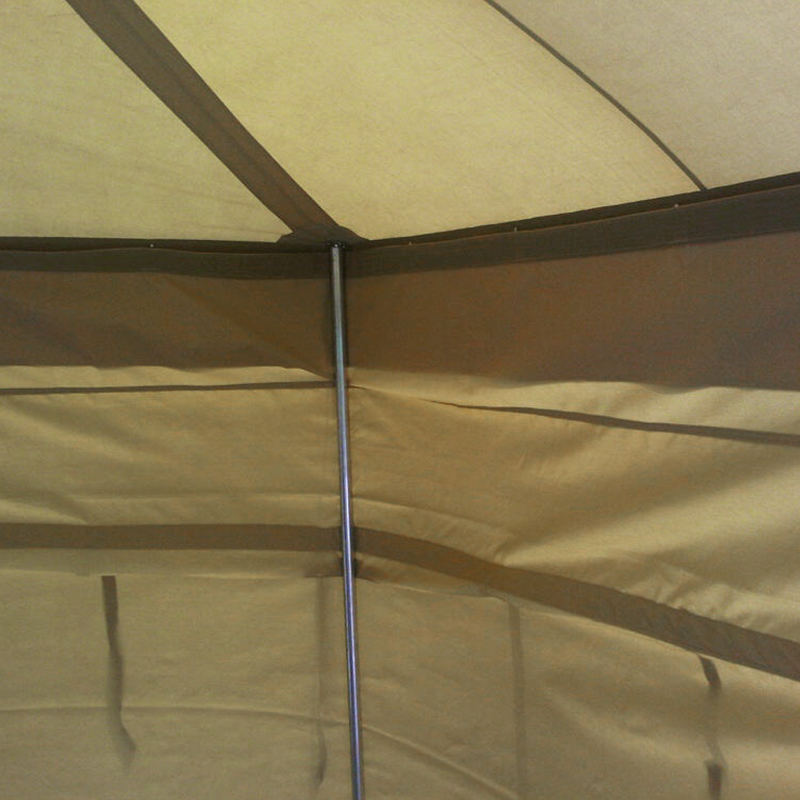 Tienda Militar de Lona de 5x10m con Techo a Dos Aguas para Uso General