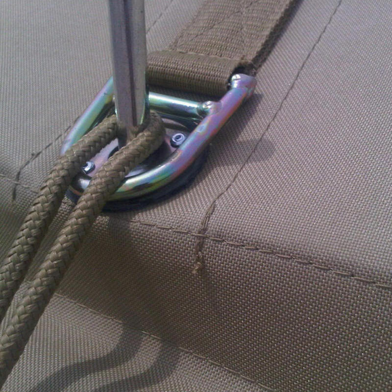Tienda Militar de Lona de 5x10m con Techo a Dos Aguas para Uso General