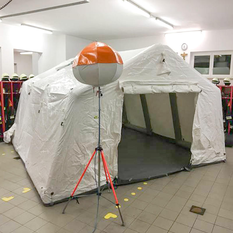 5.6x5.15m Multipurpose pequeño despliegue rápido refugios inflables de baja presión