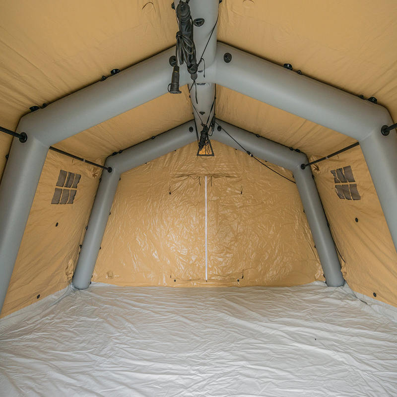 5.6x5.15m Multipurpose pequeño despliegue rápido refugios inflables de baja presión