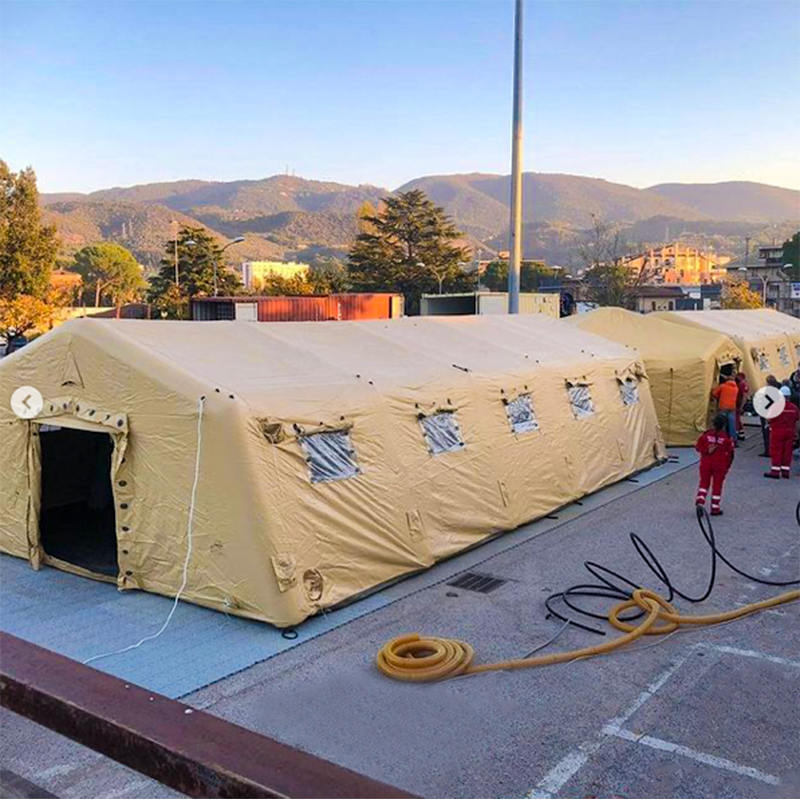 Baja presión 5.6x12.35m Multipurpose grande inflable implementación rápida carpa hermética