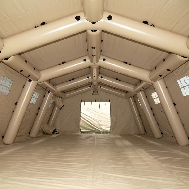 Baja presión 5.6x12.35m Multipurpose grande inflable implementación rápida carpa hermética