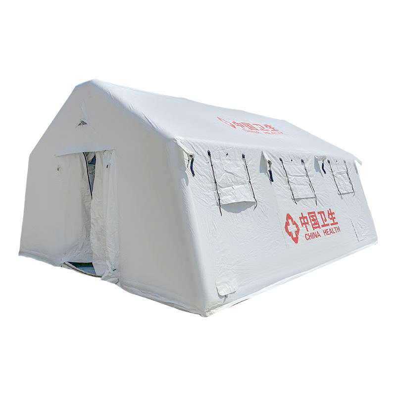 Tienda inflable dispensaria de 30 m² de cruce rojo