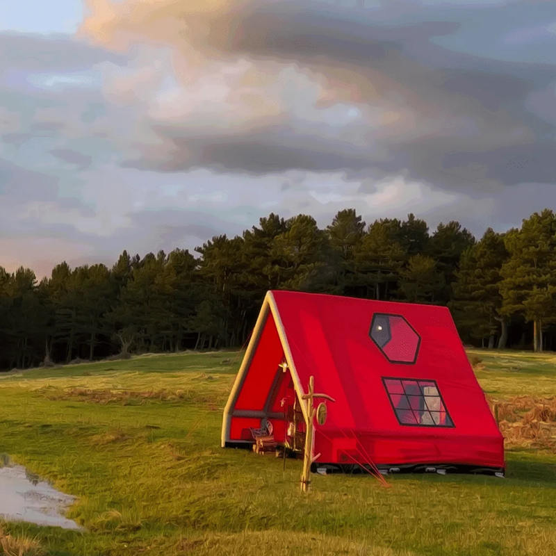 8-10 persona Topa de aire inflable impermeable de cuatro estaciones para acampar