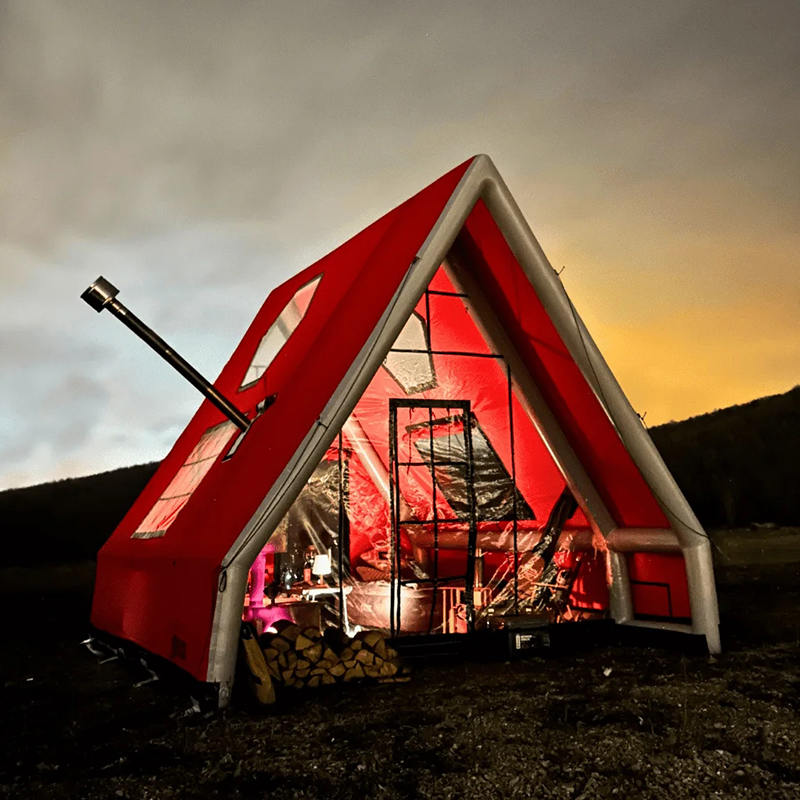 8-10 persona Topa de aire inflable impermeable de cuatro estaciones para acampar