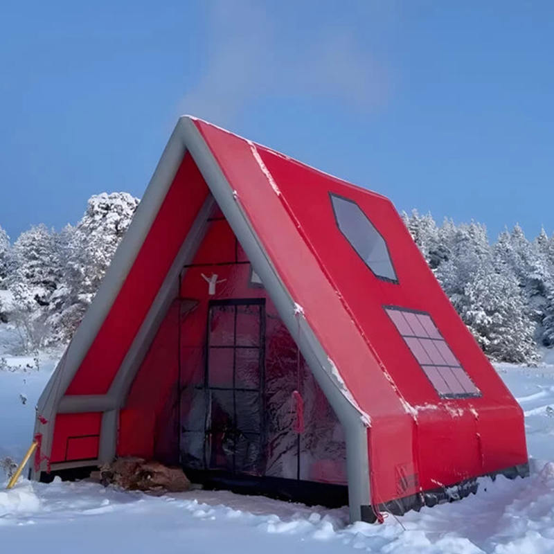 8-10 persona Topa de aire inflable impermeable de cuatro estaciones para acampar