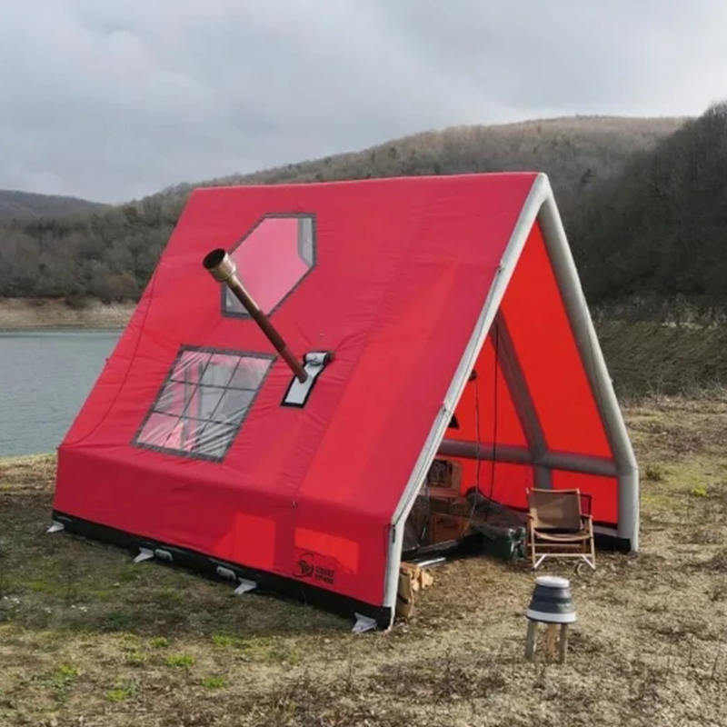 8-10 persona Topa de aire inflable impermeable de cuatro estaciones para acampar