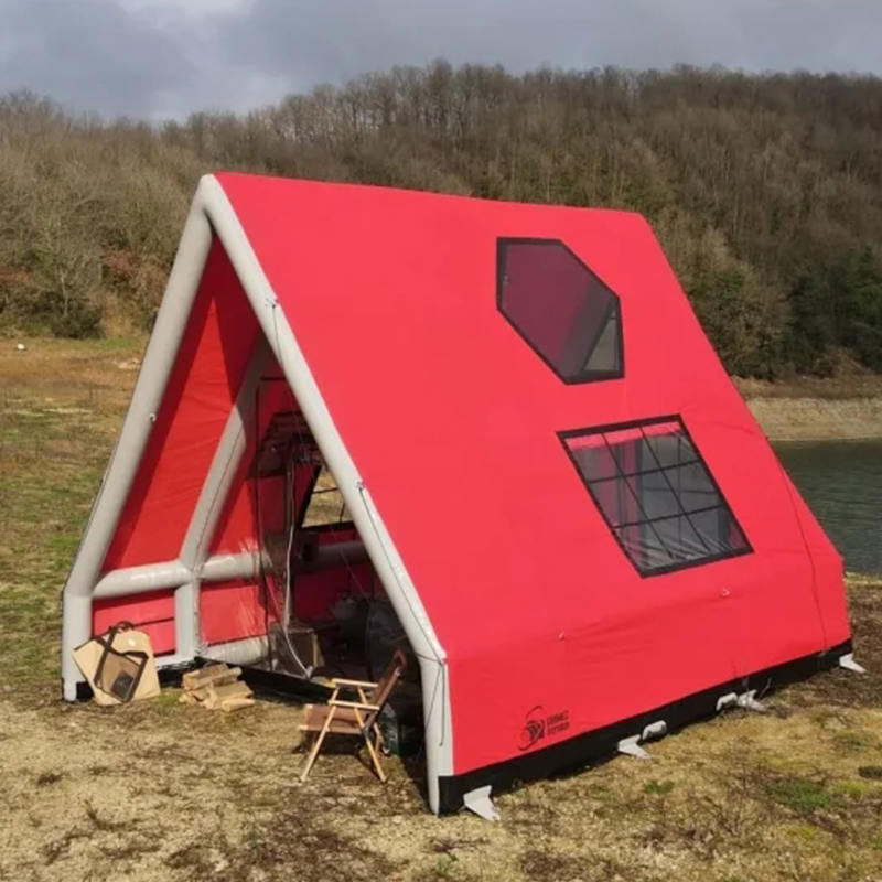 8-10 persona Topa de aire inflable impermeable de cuatro estaciones para acampar
