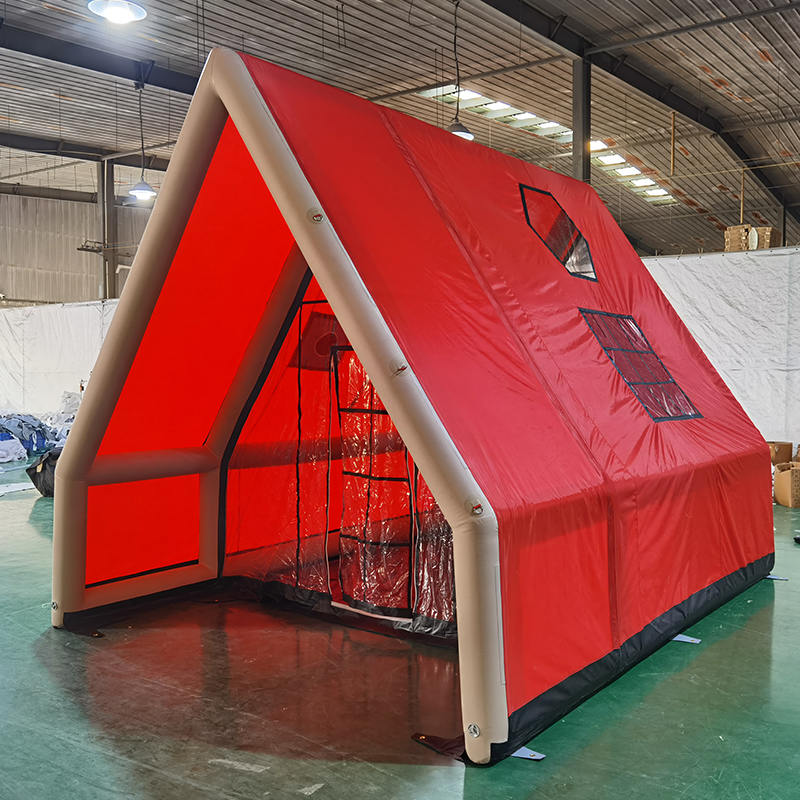 8-10 persona Topa de aire inflable impermeable de cuatro estaciones para acampar