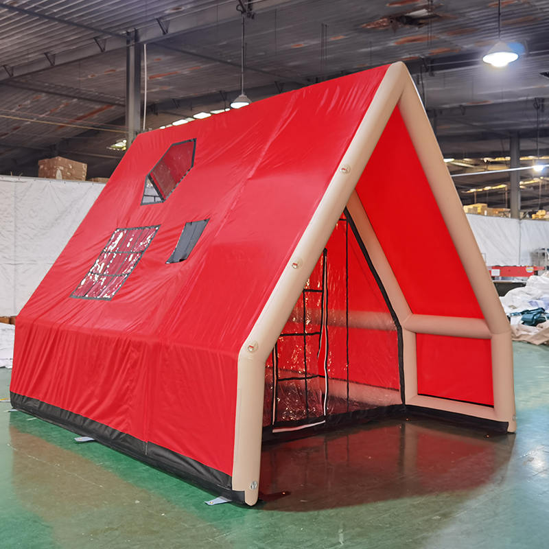 8-10 persona Topa de aire inflable impermeable de cuatro estaciones para acampar