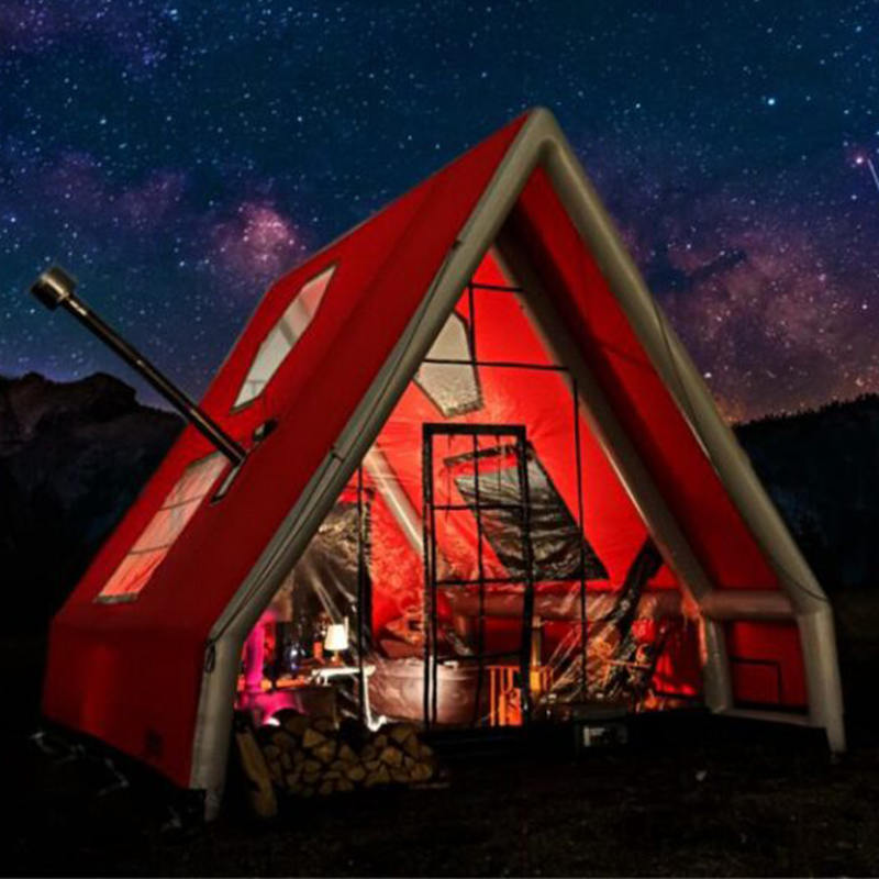 8-10 persona Topa de aire inflable impermeable de cuatro estaciones para acampar