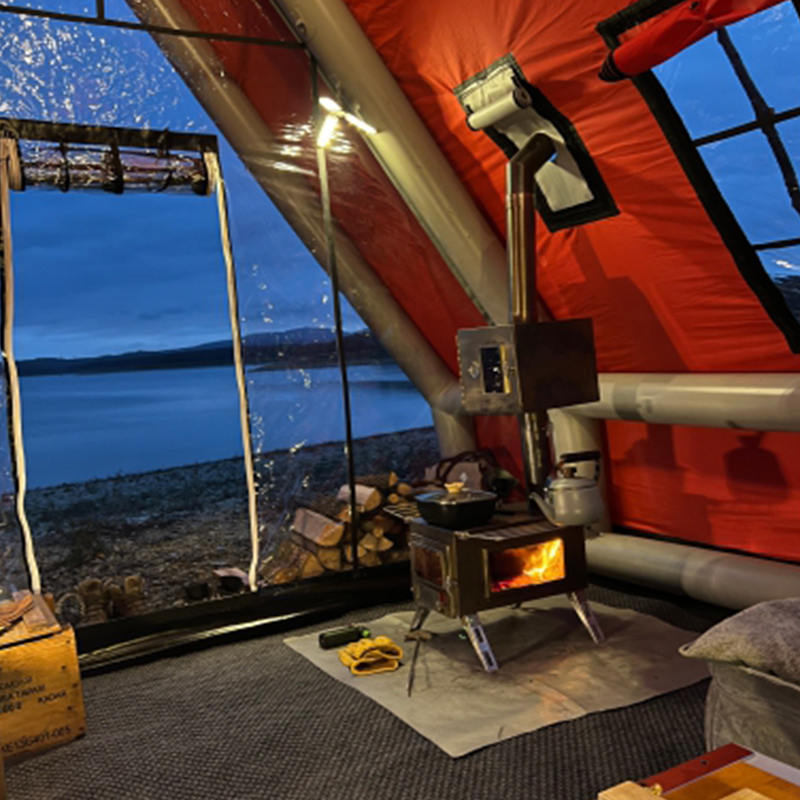 8-10 persona Topa de aire inflable impermeable de cuatro estaciones para acampar