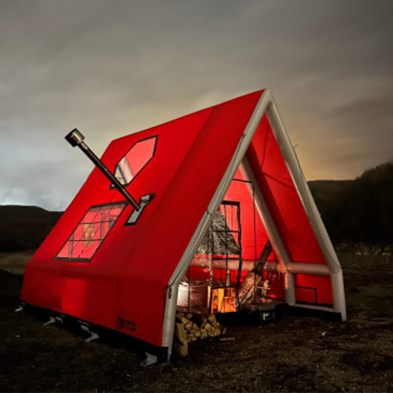 8-10 persona Topa de aire inflable impermeable de cuatro estaciones para acampar