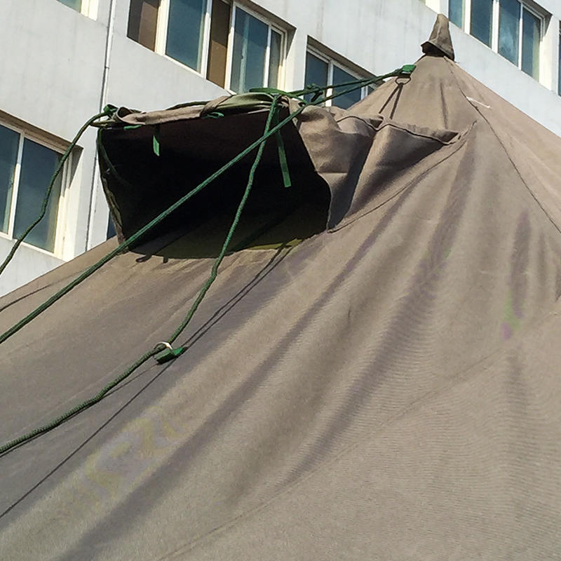 Tienda Militar de Poste de Lona 4.8x6.0m y Refugios